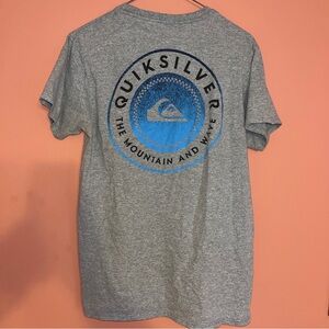 Quiksilver Surfboards Gray DISTRESSED Shirt M Quiksilver tag Surf Summer Beach
